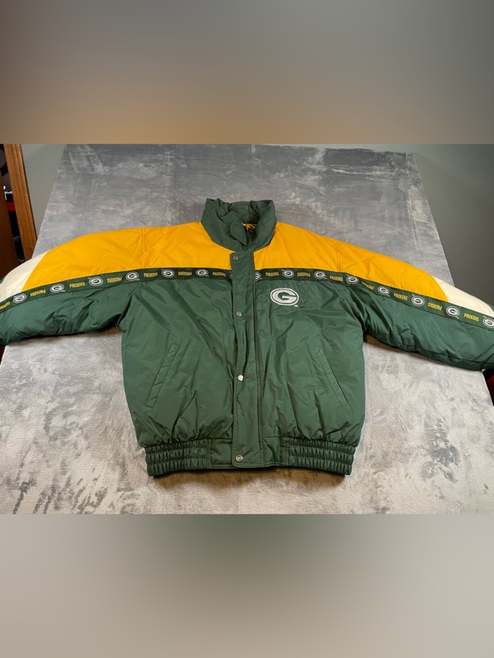 NFL Green and Gold Team Puffer Jacket